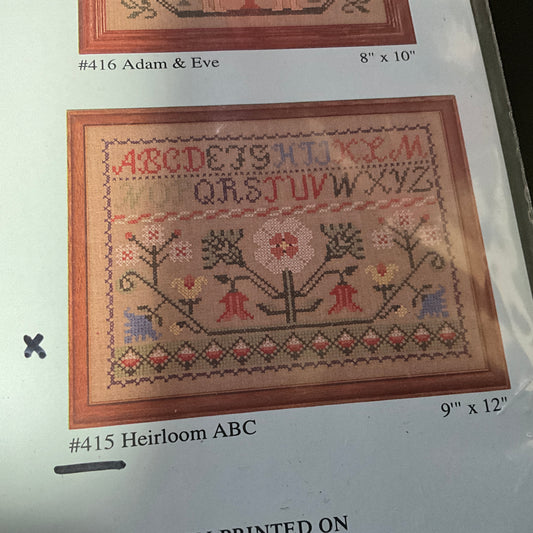 Country Stitching Heirloom ABC #415 stamped cross stitch kit*