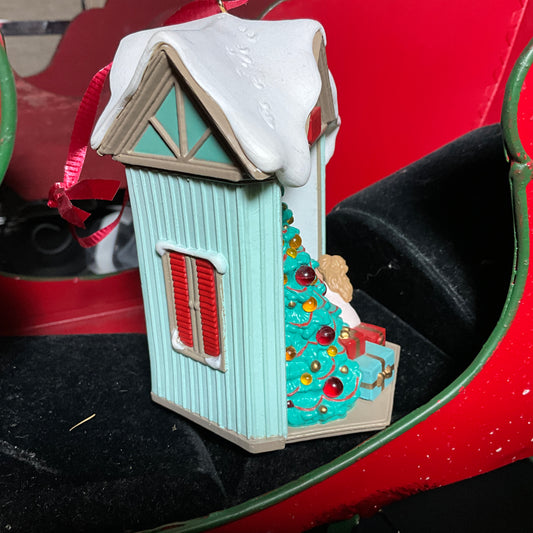 Hallmark Look It's Santa dated 1992 lighted tree Keepsake ornament QLX7094