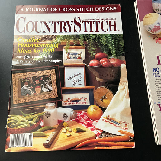 The Country Stitch monthly choice vintage cross stitch magazines see pictures and variations*