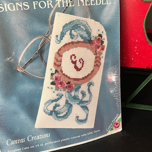 Designs For The Needle Monogram 7701 Canvas Creations Eyeglass Case Kit*