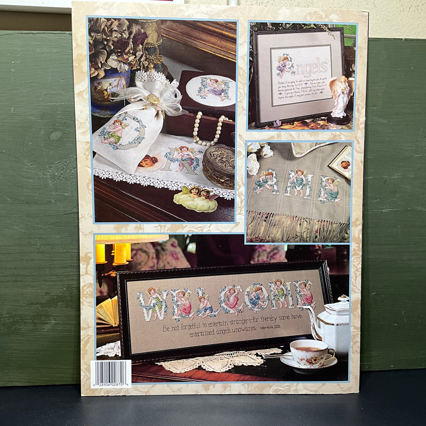 Leisure Arts angel alphabet Leaflet 2870 counted cross stitch chart