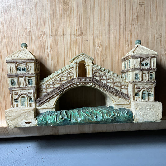 Venetian souvenir canal bridge replica figurine