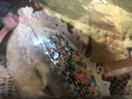 Better Homes and Gardens, A Lady's Slipper, Pin Cushion, Counted Cross Stitch Kit, Plastic (Glass Sleeper) Included