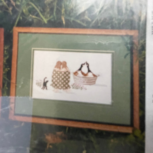 Lynn's Prints Vintage Bath Water Used Bath Water Vintage 1993 Counted Cross Stitch Chart