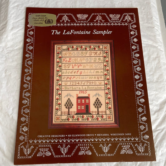 The LaFontaine Sampler Vintage 1985 Counted Cross Stitch Chart