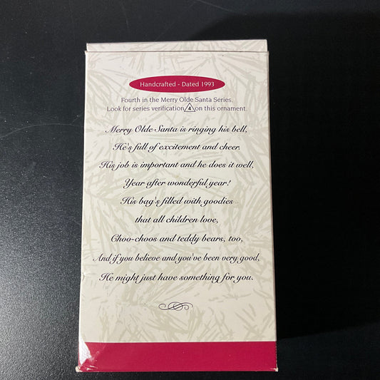 Hallmark Merry Olde Santa #4 Dated 1993 Keepsake ornament QX4842 Collector's Series