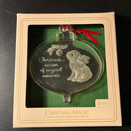 Hallmark Christmas Magic Dated 1982 Keepsake acrylic ornament QX3113