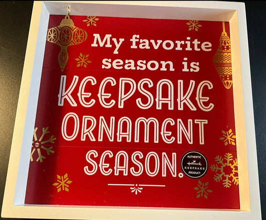 Hallmark My favorite season keepsake ornament season ornament display wall hanging