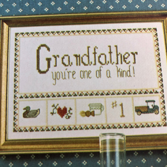 Grandfathers Are special, T & N Designs, Vintage 1984, Counted Cross Stitch Designs
