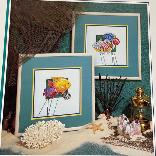 Color Charts A Reef Encounter Paul Brent's vintage 1990 counted cross stitch chart*