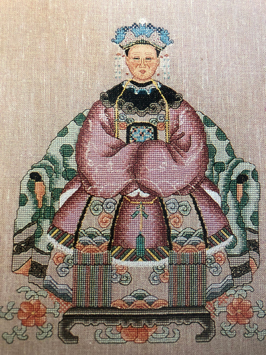 Color Charts, Empress, Vintage 1990, Counted Cross Stitch Pattern, Stitch Count, 132 by 163