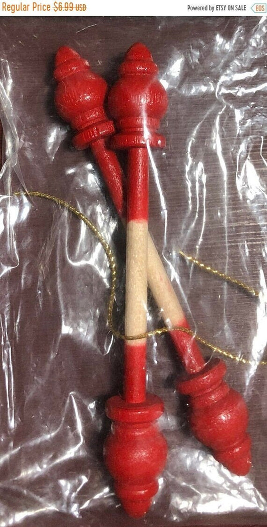 The Woodloft, Red, 2 Inch, Vintage Bell Pulls