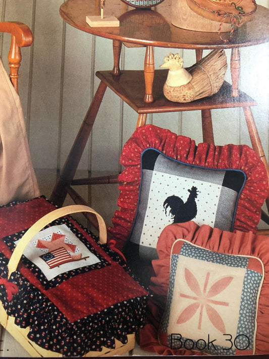 June Grigg Designs. Country Pickens', Book 30, Vintage 1984, Counted Cross stitch Pattern Book