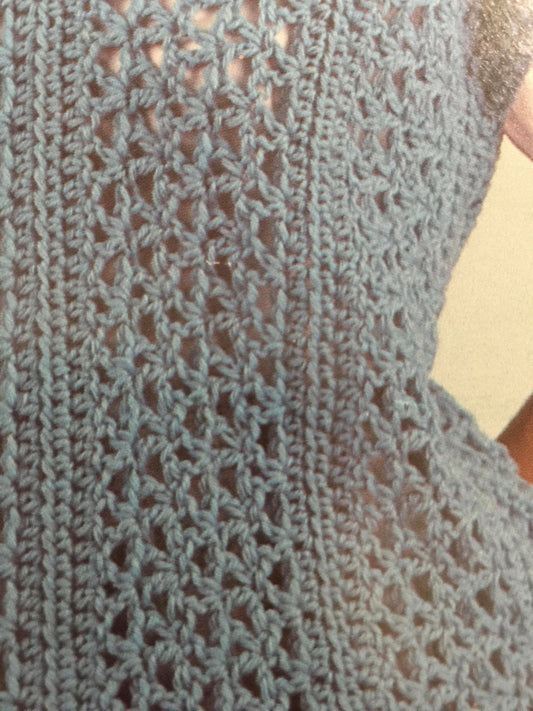 Vintage 1986 Leisure Arts "Quick Crochet Vests" Designs by Rutter Tippett Crochet Leaflet 417