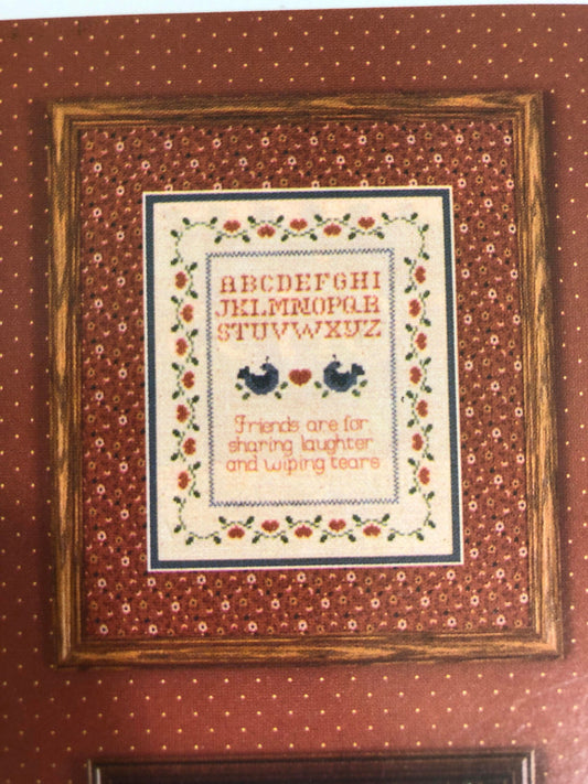 Country Fair Collection Twelve "The Friendship Tree" by Sue Hillis Designs, Vintage 1985, Cross Stitch Patterns