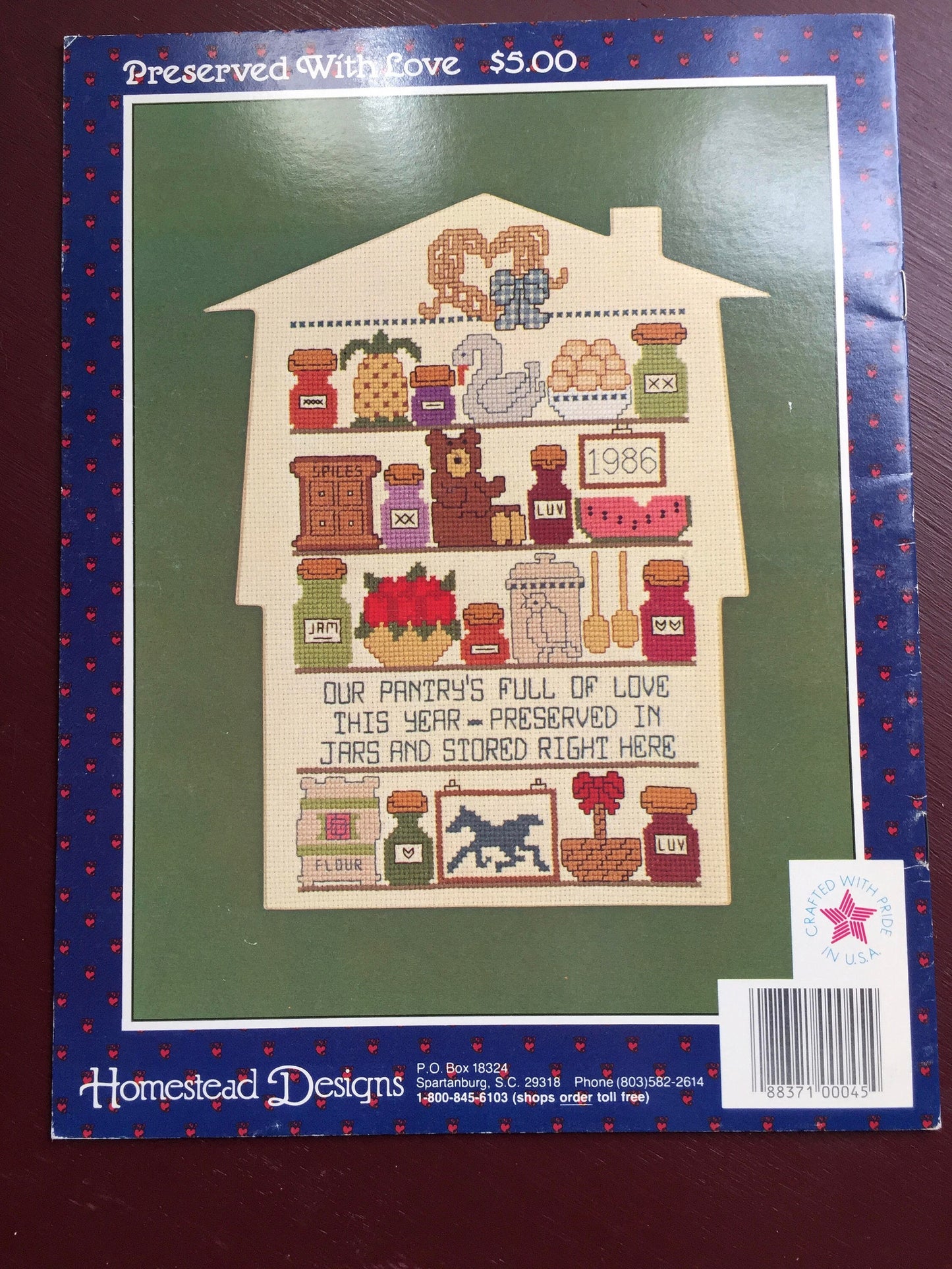 Homestead Designs, Vintage 1986 Homestead Designs PRESENTS "Preserved with Love"
