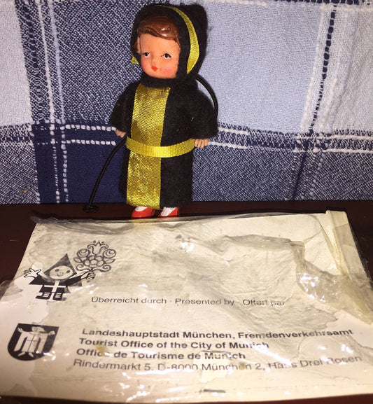 The "Munhchner Kindl" the little Munich child is the symbol Munich, Vintage Collectible doll/figurine