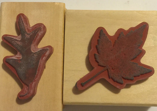 Set of 2 leaf stamps by Anita's