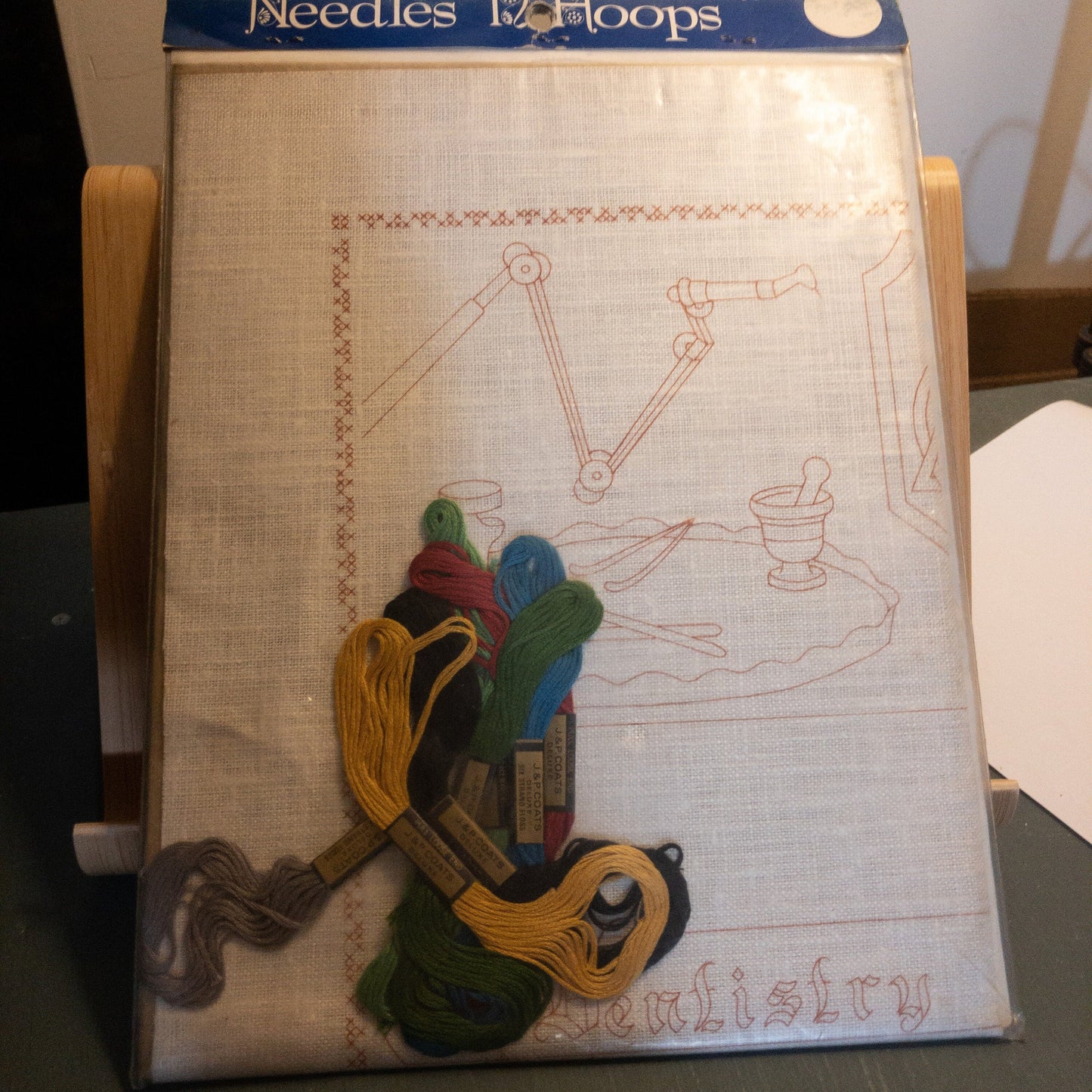 Needles 'N Hoops, Dentistry, No. 195, Easy To Do Vintage Sampler Kit, Letting Kit Included