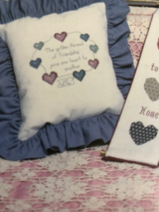 The Cornell Collection "Heart to Heart" L-1, Vintage 1986 Counted Cross stitch Patterns