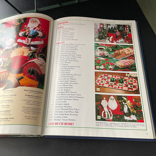 Country Women Christmas 1997 hardcover craft book