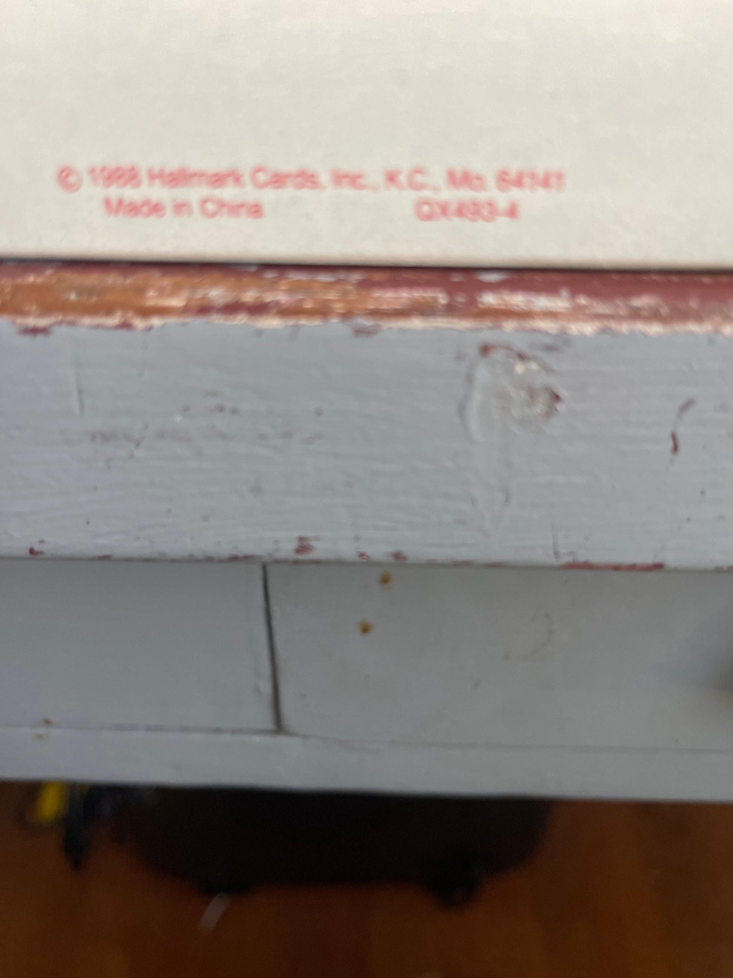 Hallmark Love Bear twirl About 1988 Keepsake Ornament QX493-4