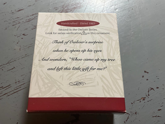 Hallmark Owliver 1993 Collector's Series Keepsake Ornament QX542-5
