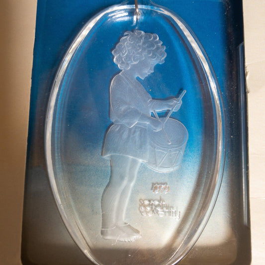 Sarah Country Acrylic, Vintage 1979, Christmas Ornament