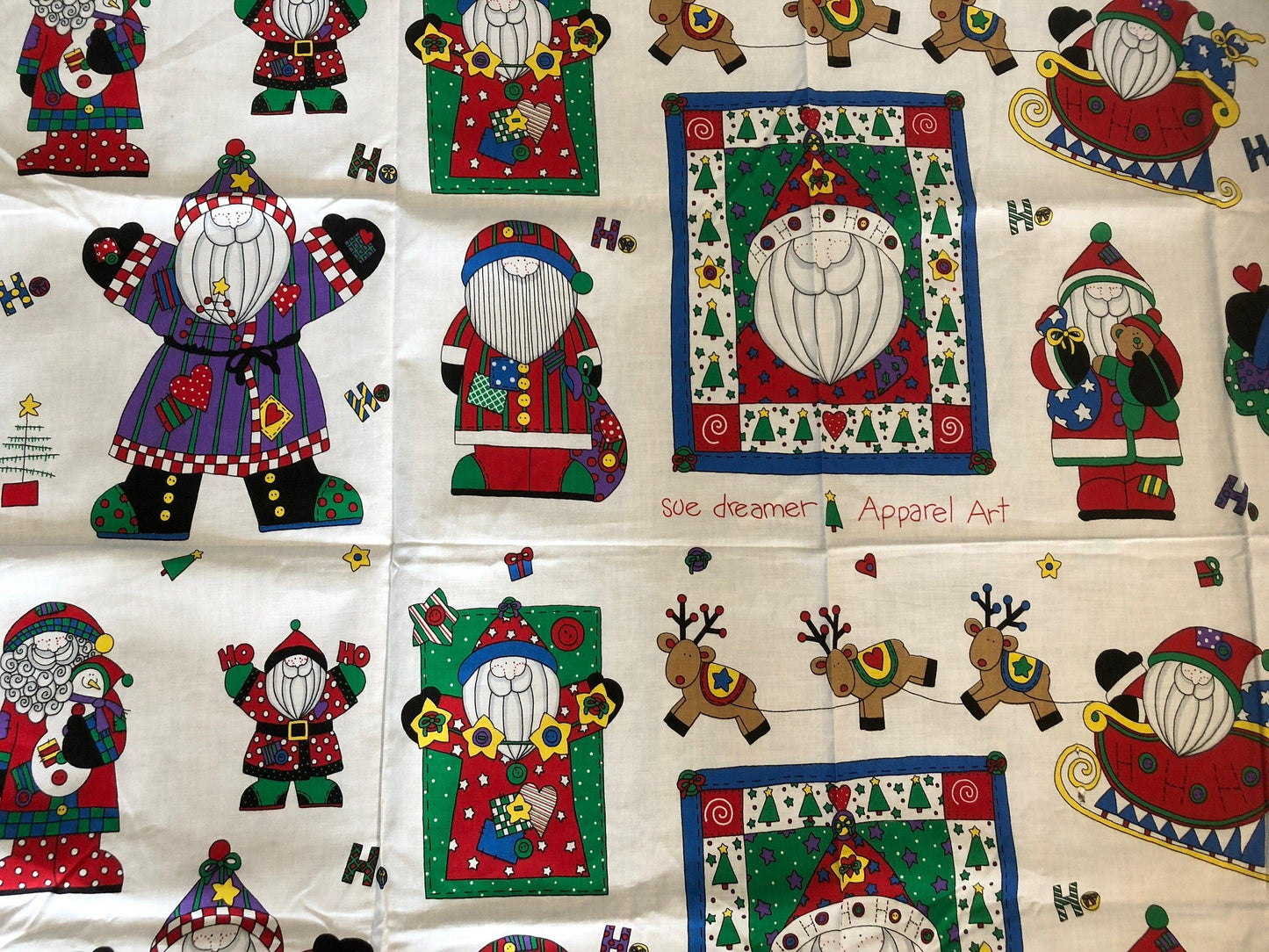 Santa Fabric, 44 by 36 inches