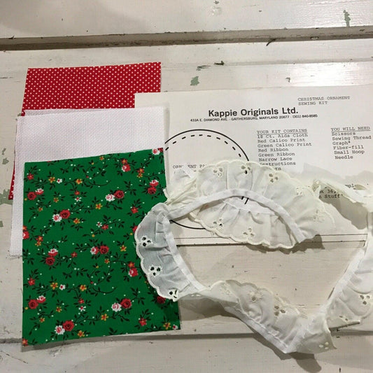 Kappie Originals Christmas Ornament counted cross stitch sewing kit