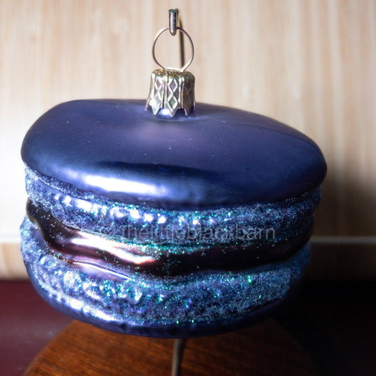 Handcrafted Ornament From Poland, Looks Like a Purple Hamburger Or Cookie