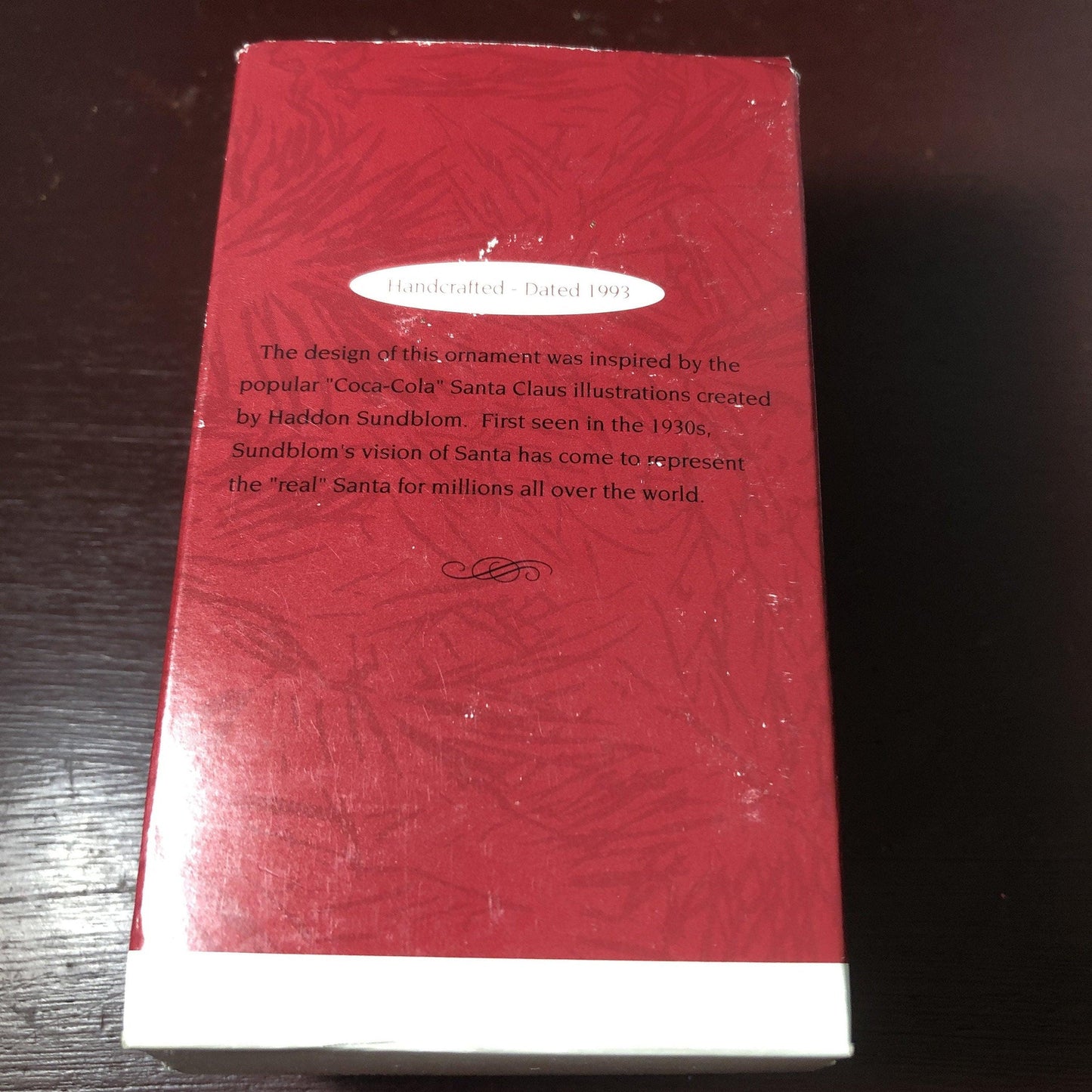 Hallmark, Playful Pals, Coca-Cola Santa, Dated 1993, Keepsake Ornament, QX5742