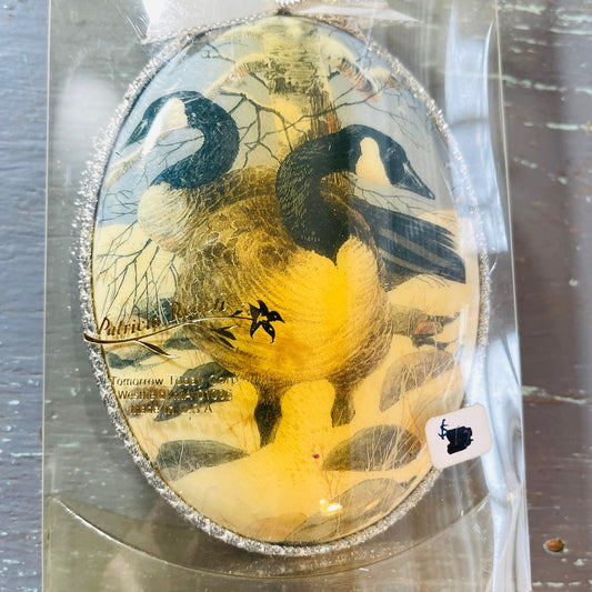 Tomorrow Today, Patricia Reach, Beautiful Geese Ornament, 4 by 3 by 1/2 Inch