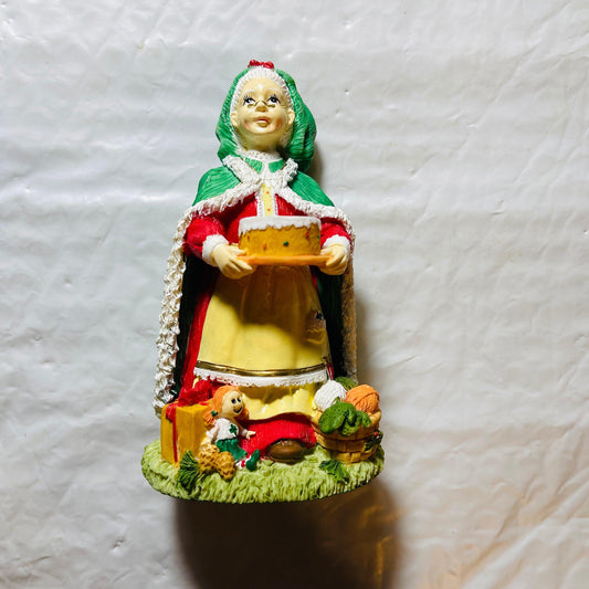 Mrs. Irish Fathers Christmas, IRELAND, Vintage 1999, Porcelain, Collectible Figurine