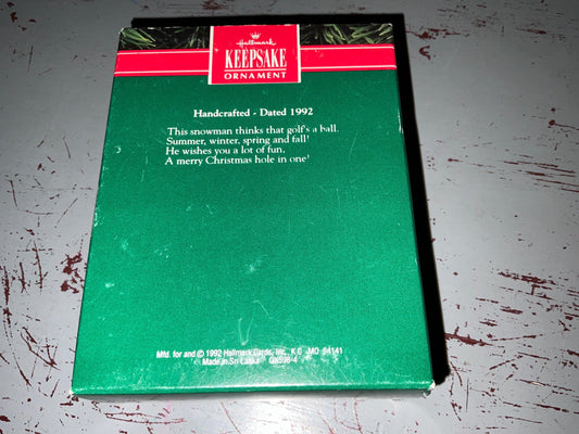 Hallmark Golf's Ball 1992 Keepsake Ornament QX598-4