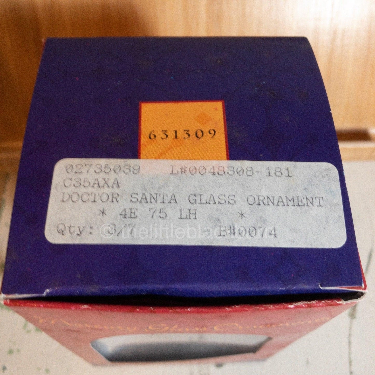 Possible Dreams, Doctor Santa, Vintage 1998, Mercury Glass, Christmas Ornament, Foxboro Massachusetts