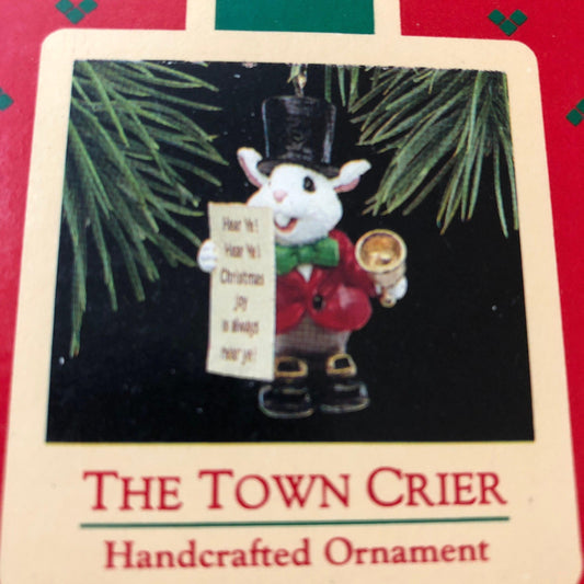 Hallmark, The Town Crier, Vintage 1988, Keepsake Ornament, QX4734, Handcrafted