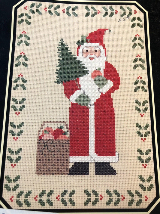 Old Fashioned Santas, Designs by Gloria & Pat, Vintage 1987, Counted Cross Stitch Pattern