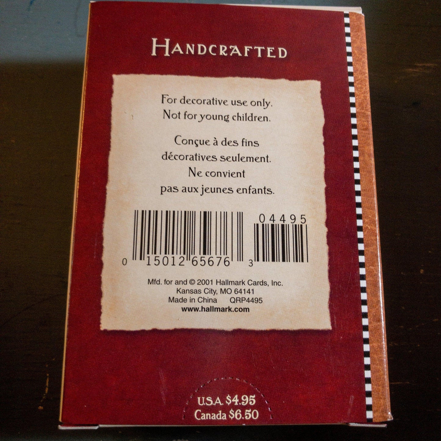 Hallmark, Night Before, Santa Claus, Dated 2001, Keepsake Ornament, QRP4495*