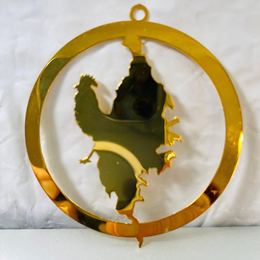 Delmarva Chicken Festival, 50th Anniversary 1948-1998, Gold Tone Ornament