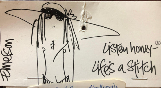 Listen Honey, Life's a Stitch!, If You Ever Said You Loved Me, Twisted Threads, Vintage 1996, Counted, Cross Stitch Pattern