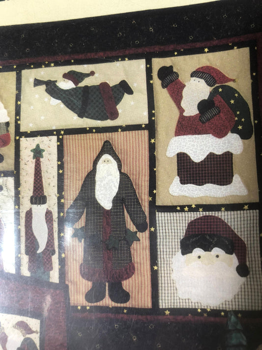 Santa Samplers, Mumm's the Word, Vintage 1993, Quilt Pattern