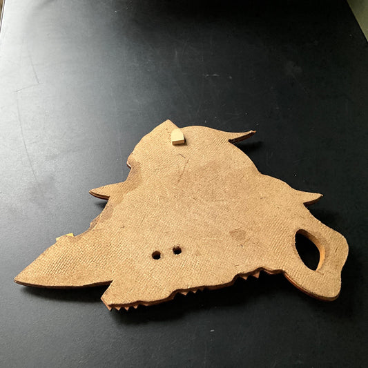 Cuba Marlin & Map carved wooden key holder vintage collectible wall hanging