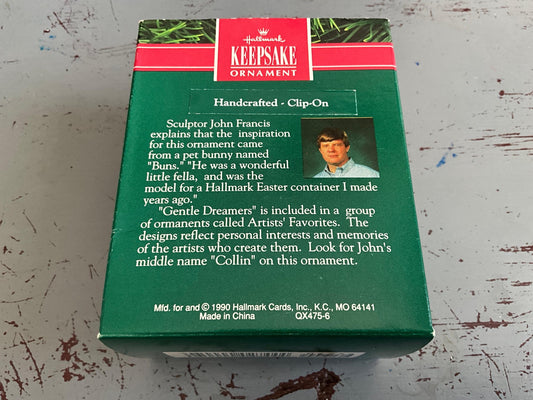 Hallmark Gentle Dreamers 1990 Clip On Keepsake Ornament QX475-6