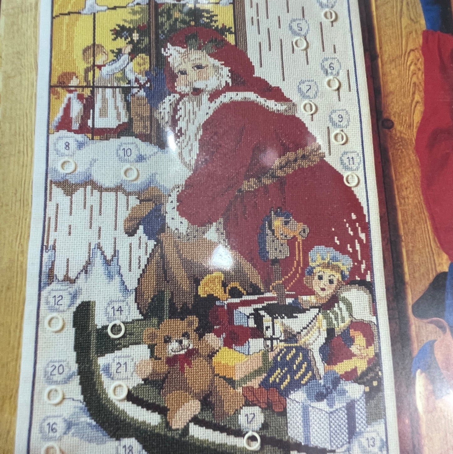 Ohlenschlager Designs Santa with a Toy Sled Full of Toys 66201 Vintage Cross Stitch Chart Denmark