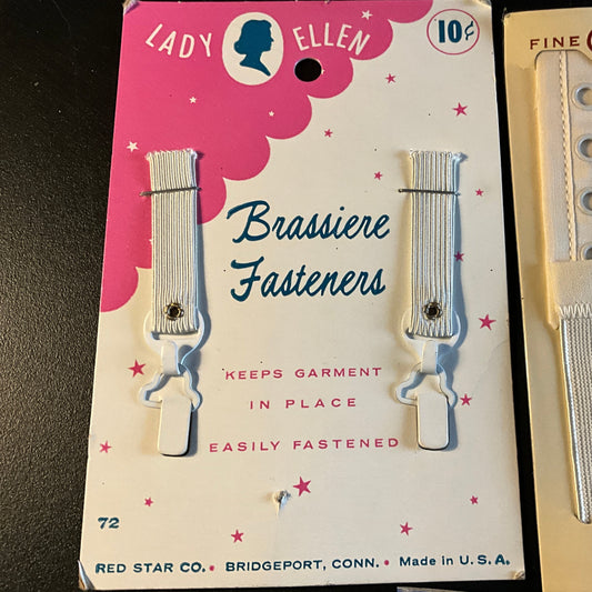 Girdle & brassiere vintage fasteners vintage collectible garment notions