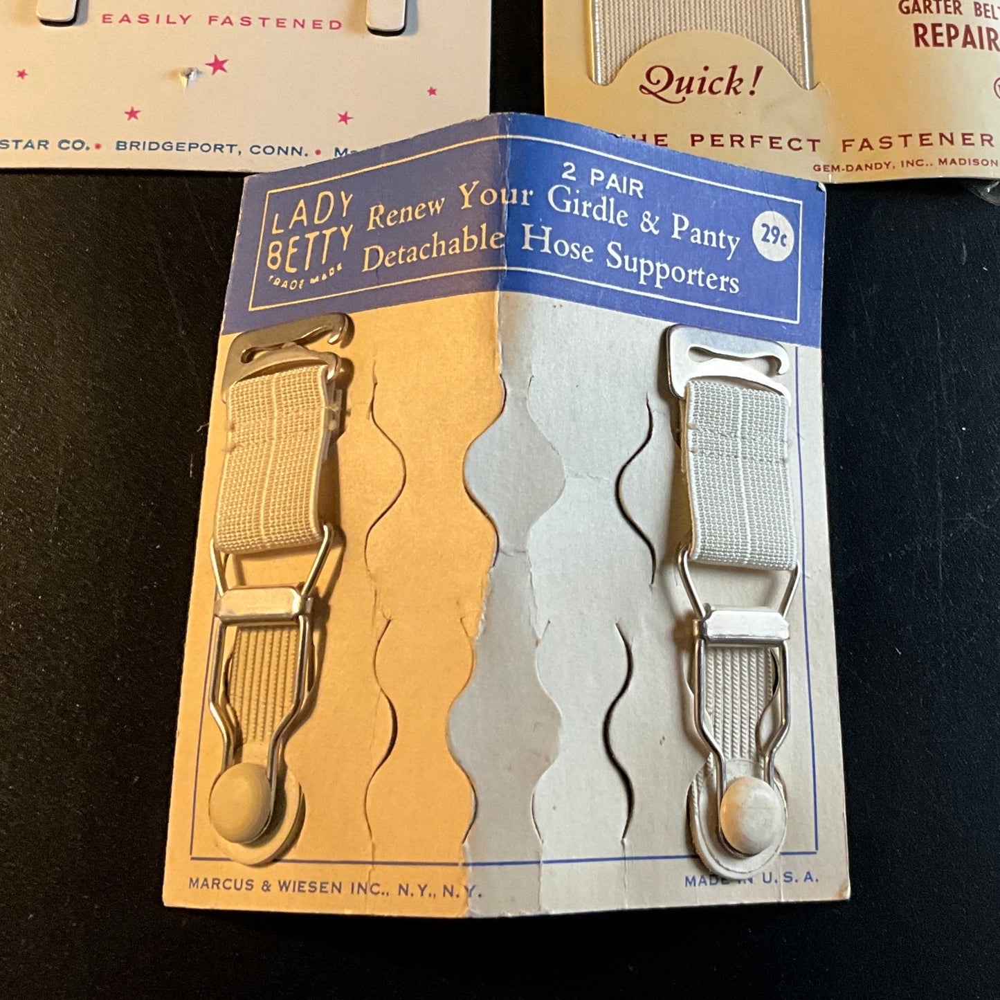 Girdle & brassiere vintage fasteners vintage collectible garment notions