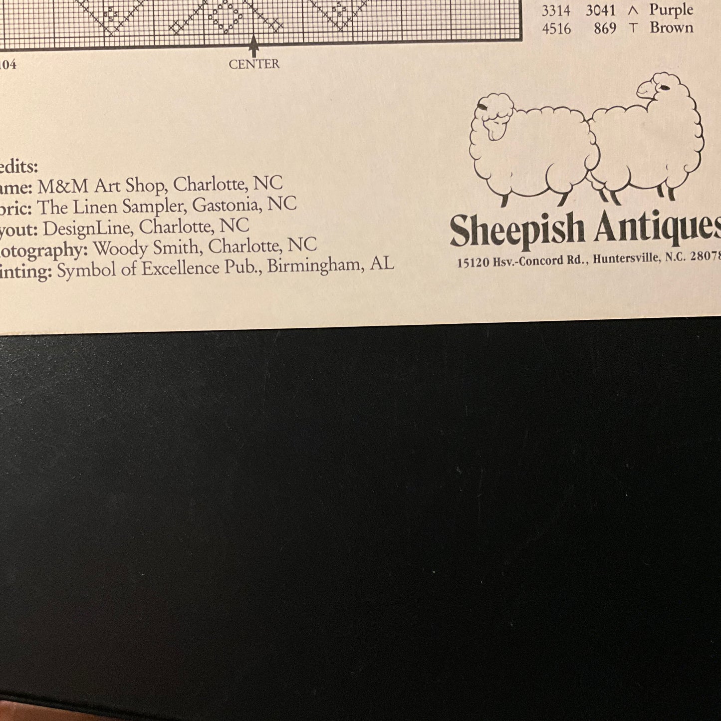 Sheepish Antiques Chloe Lincoln Sampler 1790 vintage 1989 cross stitch chart