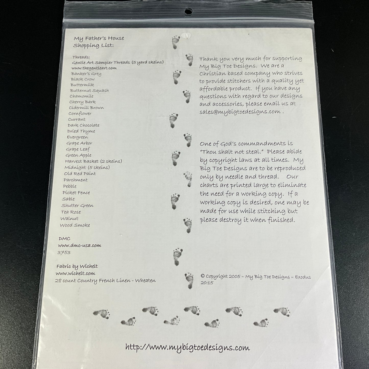 My Big Toe choice vintage cross stitch charts see pictures and variations*