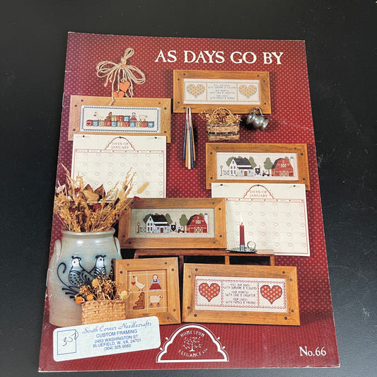 Homespun Elegance amazing lot of 5 vintage Christmas counted cross stitch charts see pictures and description*